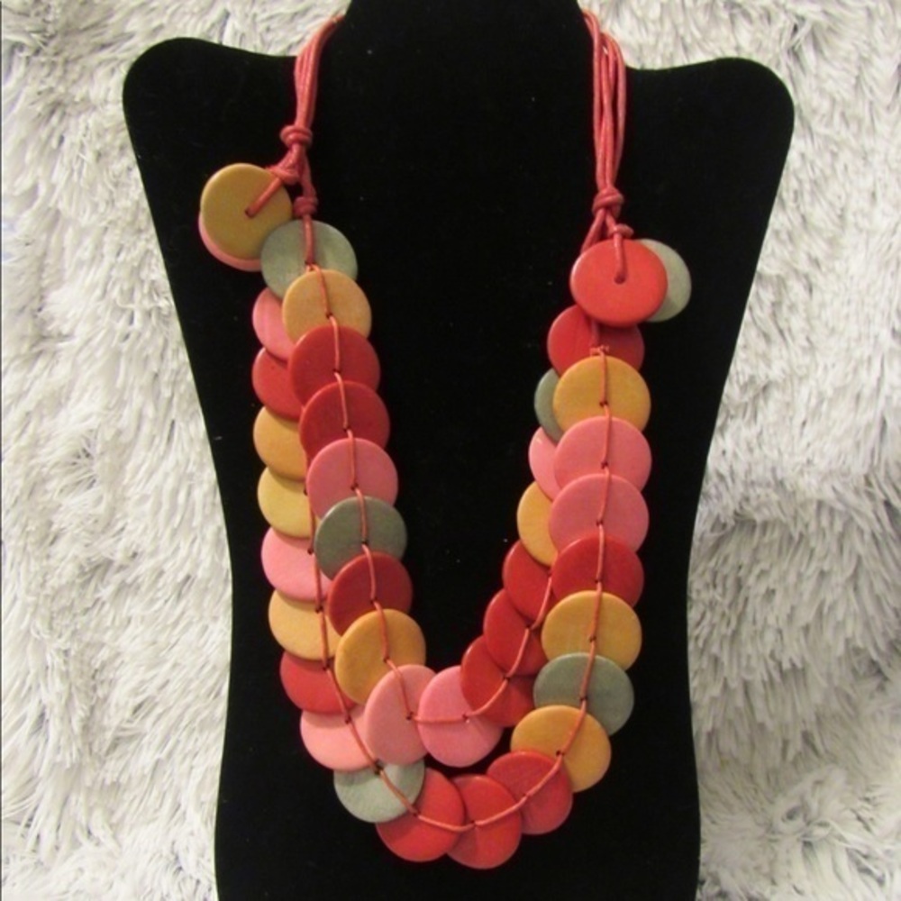Multicolor statement necklace